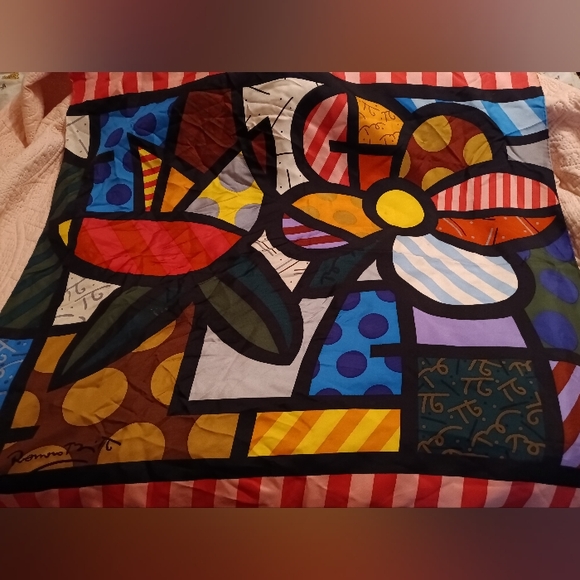 Romero Britto Accessories - Romero Britto Silk Scarf